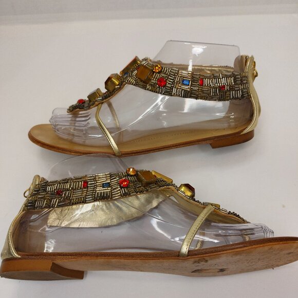 Giuseppe Zanotti Rhinestone Crystal Sandals Women's Size EU 37.5 & 38 - Picture 5 of 12